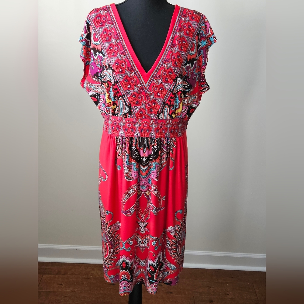 Red summer dress Kiara